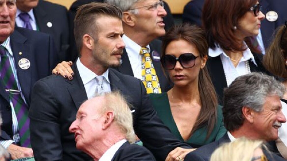 David και Victoria Beckham στον τελικό του Wimbledon